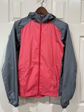 Nike Running Women's Light Hooded Windbreaker Rain Jacket Sz S